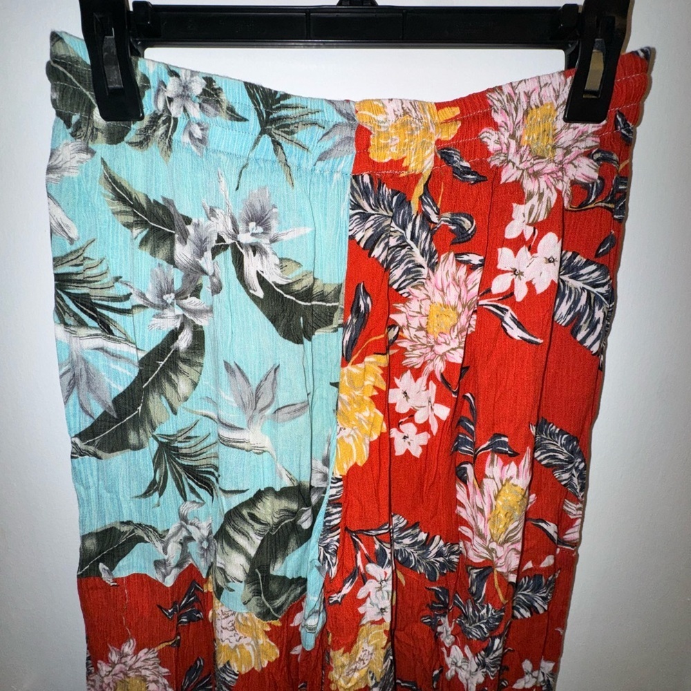 NWOT Sacred Threads Multicolor Floral Patchwork Pants - Picture 7 of 9
